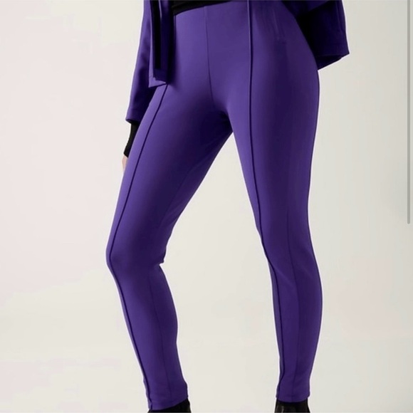 Athleta Glacier Snow Skinny Pants size 10 Purple